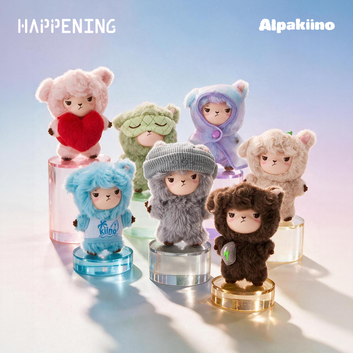Alpakiino Emotion Cache Series Vinyl-Face Plush Pendant Blind Box