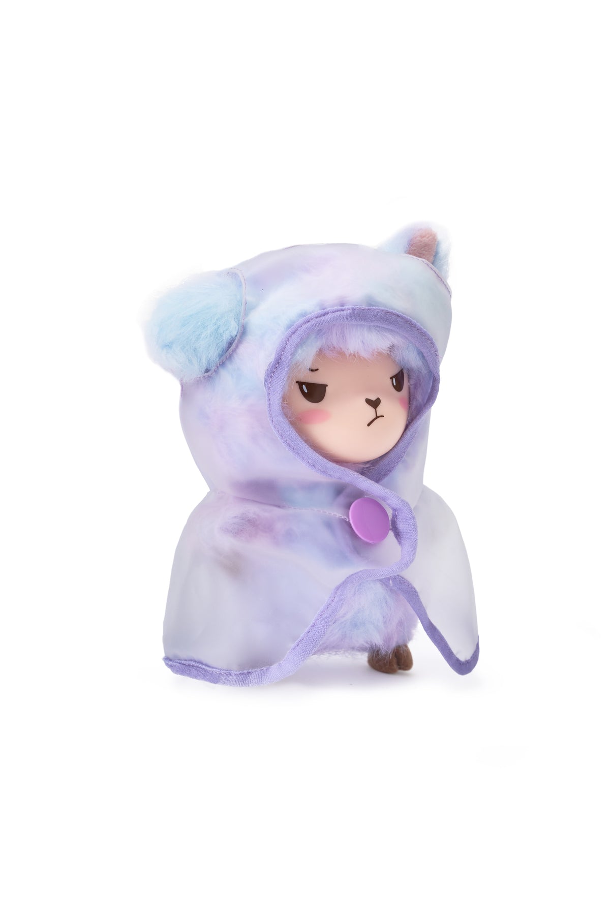 Alpakiino Emotion Cache vinyl-face plush pendant, Incognito Mode (Secret Edition), right view