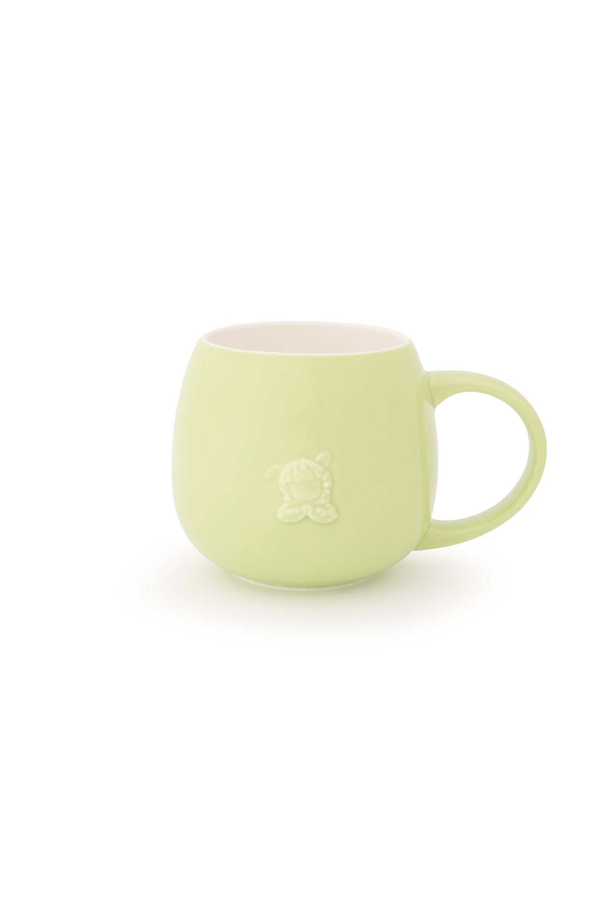 Alpakiino Emotion Cache ceramic mug in Light Green, alternate view