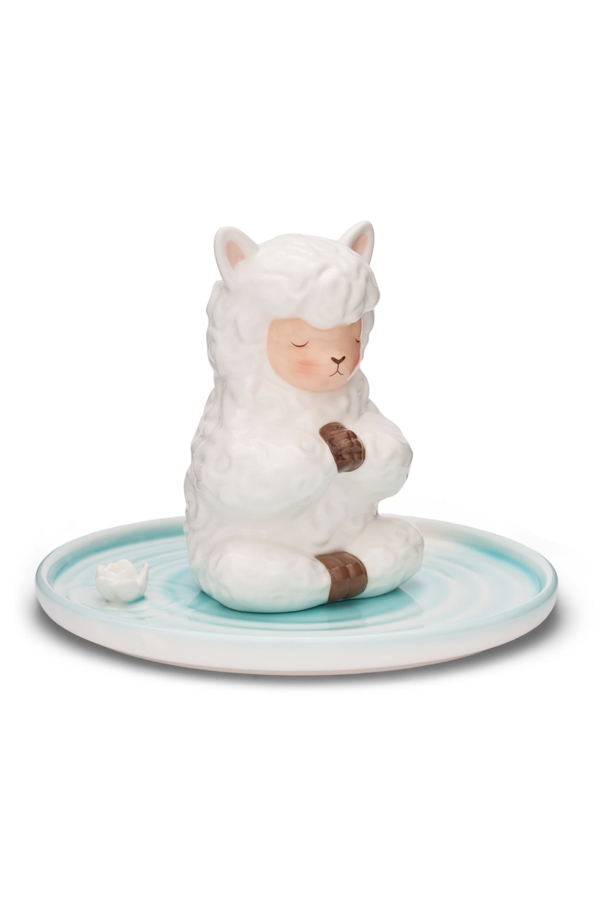 Alpakiino ceramic incense holder, side view