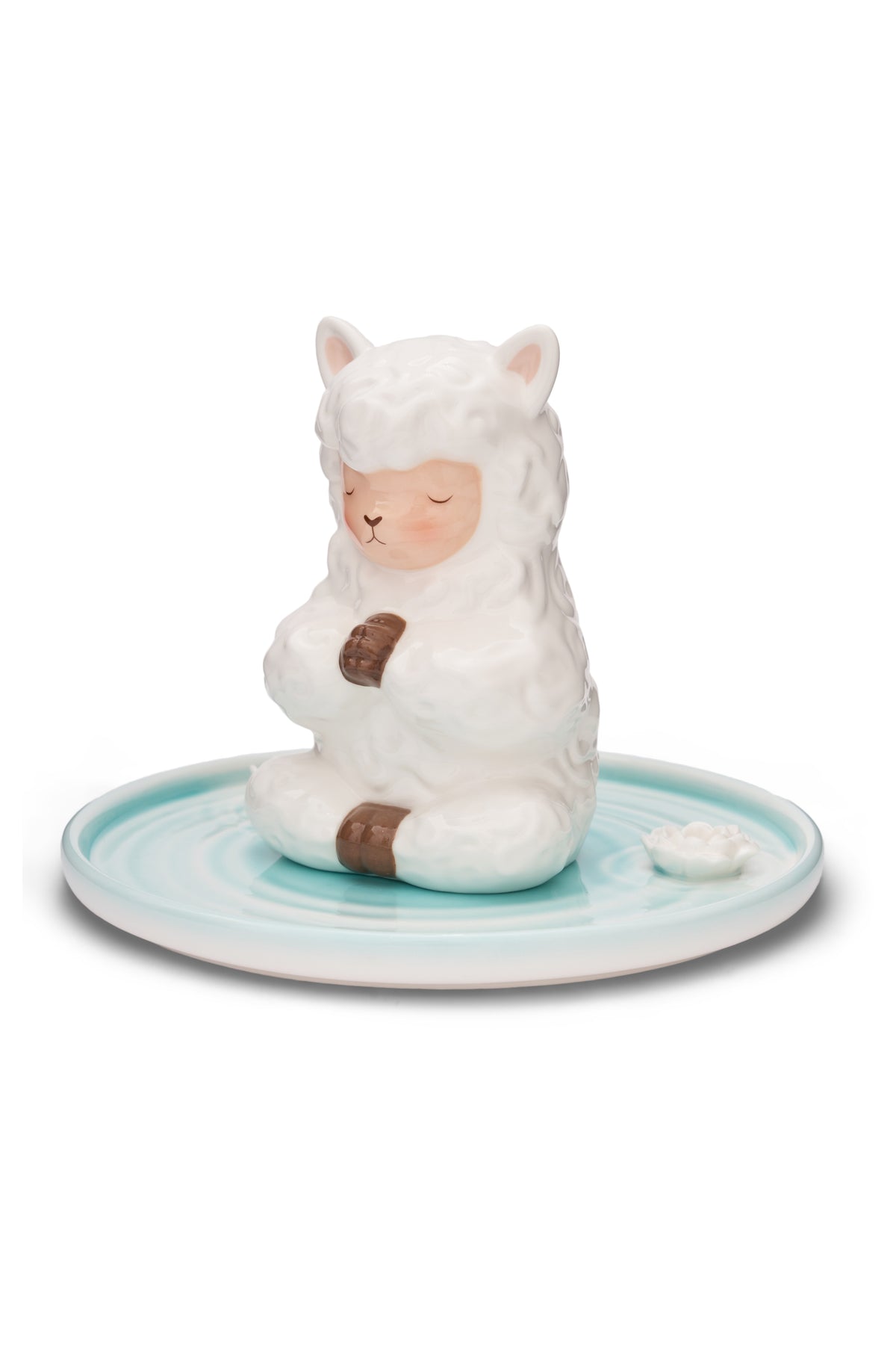 Alpakiino ceramic incense holder, alternate side view